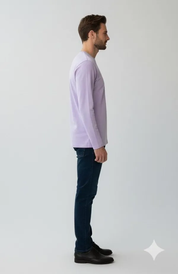 Lavender_Elegant_Design_Full_Sleeve_T-Shirt_For_Men