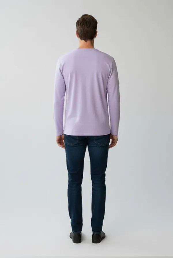 Lavender_Elegant_Design_Full_Sleeve_T-Shirt_For_Men