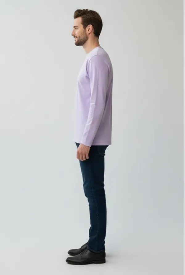 Lavender_Elegant_Design_Full_Sleeve_T-Shirt_For_Men