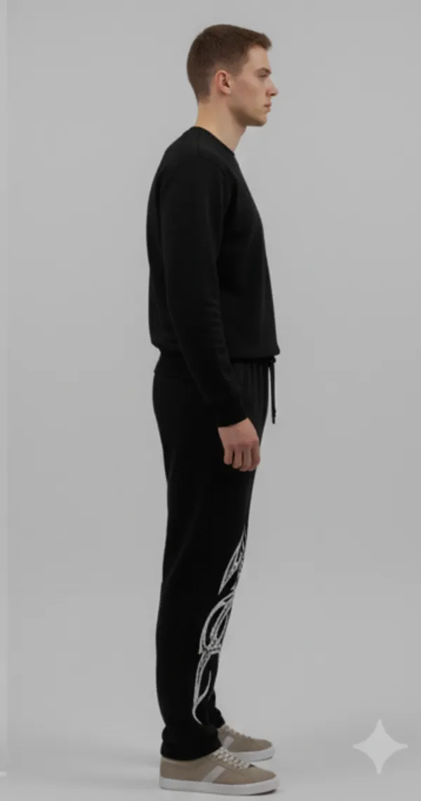 Black_Elegant_Design_Genze_Lower_For_Men
