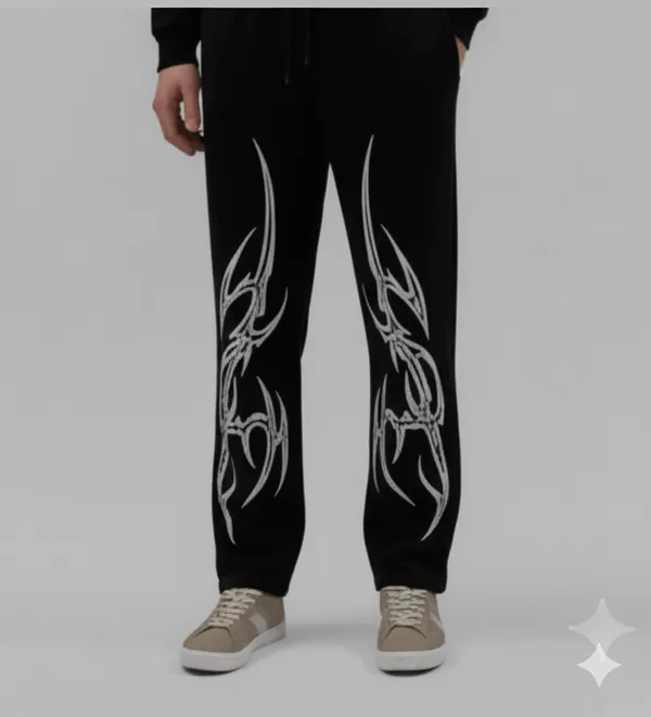 Black_Elegant_Design_Genze_Lower_For_Men