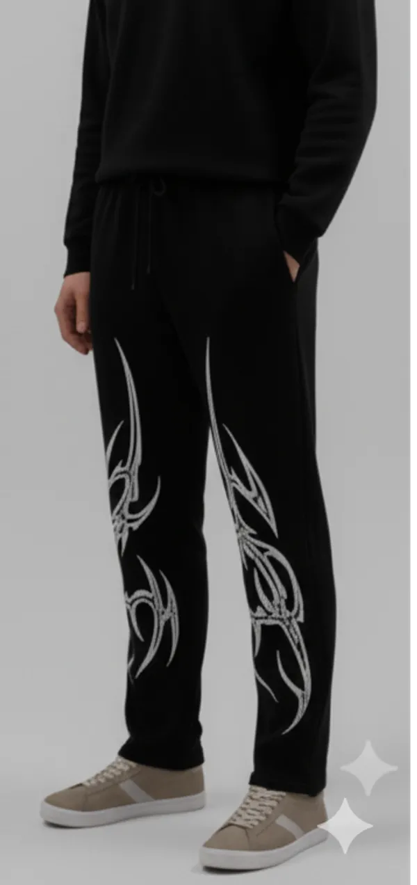 Black_Elegant_Design_Genze_Lower_For_Men