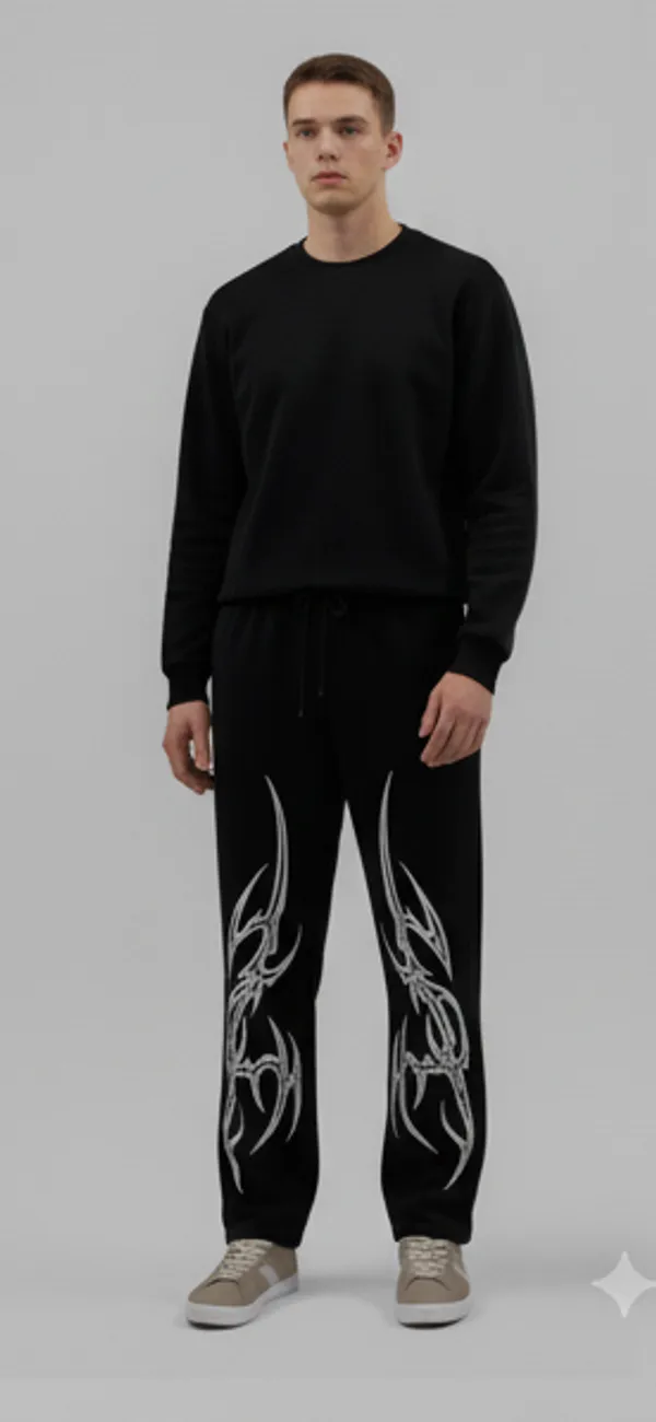 Black_Elegant_Design_Genze_Lower_For_Men