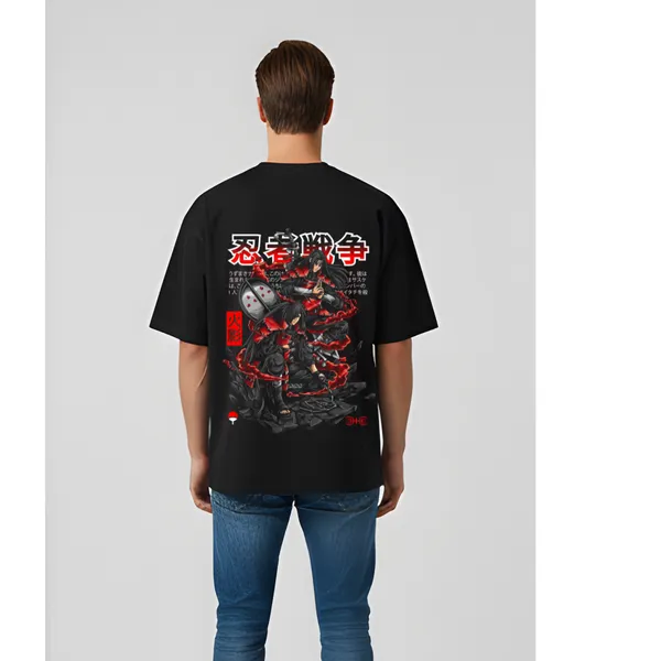 Black_Elegant_Design_Oversized_Printed_T-Shirt_For_Men
