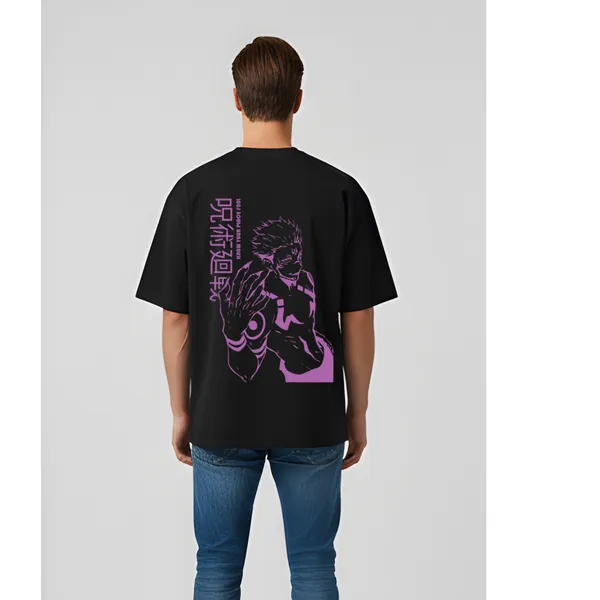 Black_Elegant_Design_Oversized_Printed_T-Shirt_For_Men