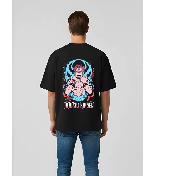 Black_Elegant_Design_Oversized_Printed_T-Shirt_For_Men