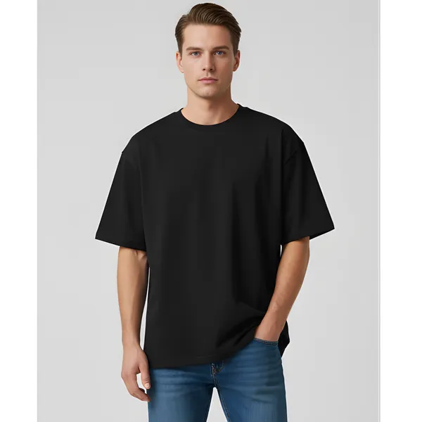 Black_Elegant_Design_Printed_Oversized_T-Shirt_For_Men