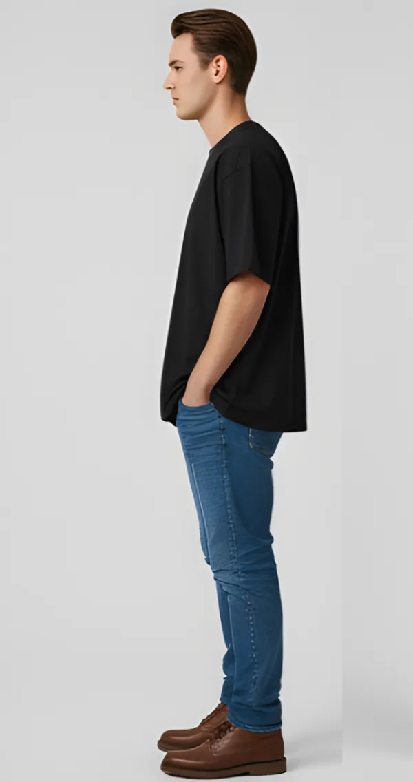 Black_Elegant_Design_Printed_Oversized_T-Shirt_For_Men