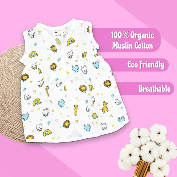 Muslin_Cotton_Chest_Cut_Frock_-_Zoo_Creatures