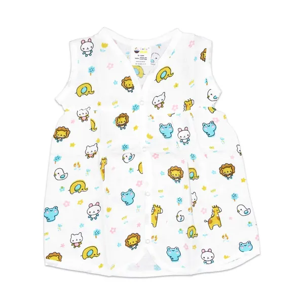 Muslin_Cotton_Chest_Cut_Frock_-_Zoo_Creatures