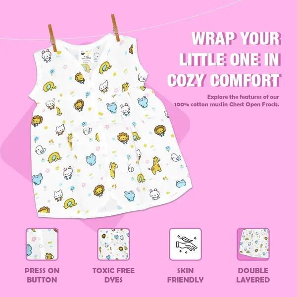 Muslin_Cotton_Chest_Cut_Frock_-_Zoo_Creatures