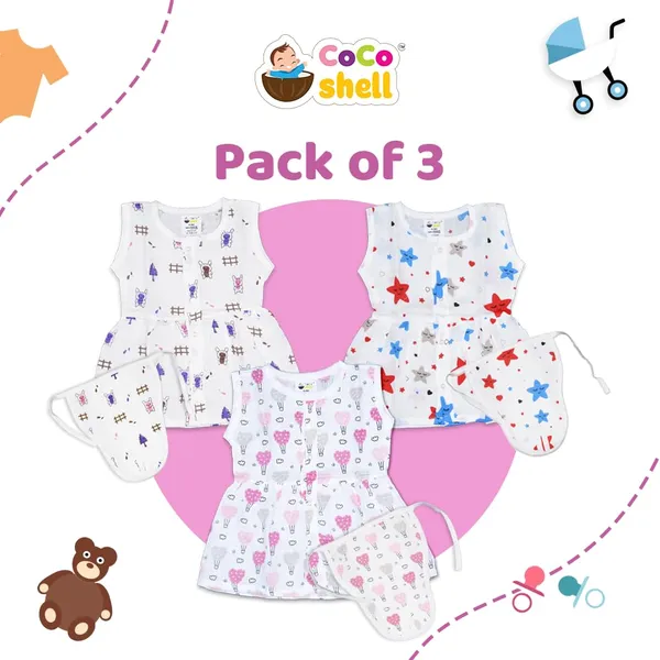 Muslin_Cotton_Frock_With_Nappy_-_Bunny_+_Twinkling_Stars_+_Pinky