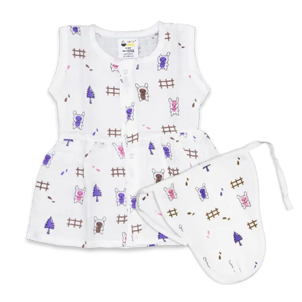 Muslin_Cotton_Frock_With_Nappy_-_Bunny