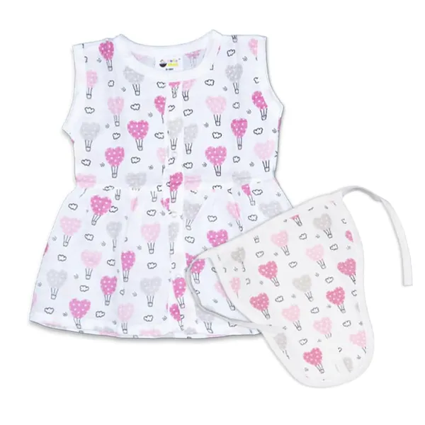 Muslin_Cotton_Frock_With_Nappy_-_Pinky