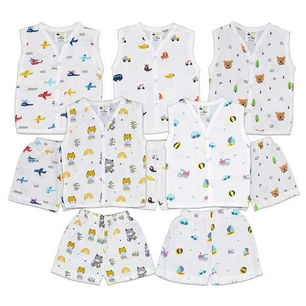 Muslin_Cotton_Jabla_With_Short_|_Assorted