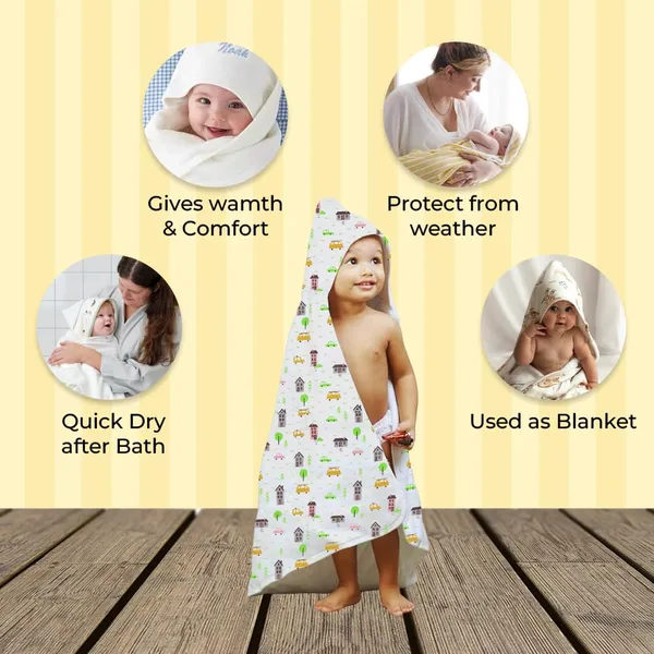 Muslin_Cotton_Hooded_Towel_|_70X70_Cm_|_Double_Layer_Towel_|_Stars_+_Gardening