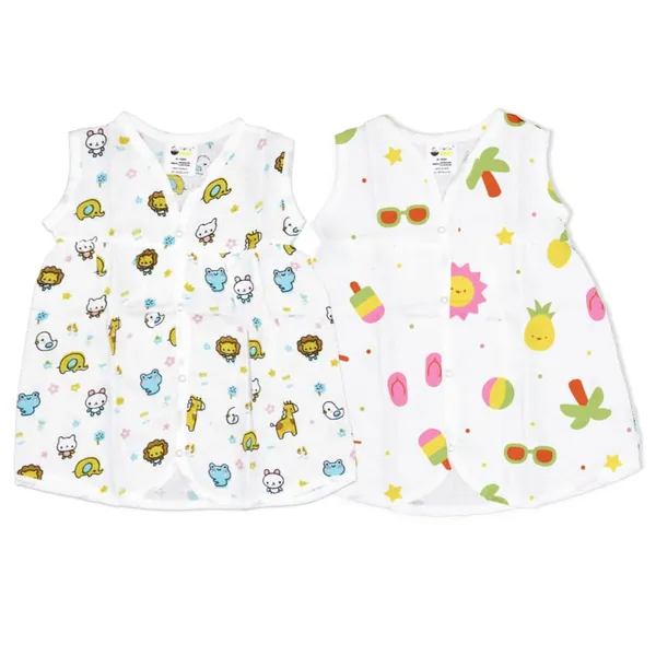 Muslin_Cotton_Chest_Cut_Frock_-_Zoo_Creatures_+_Beach_Day