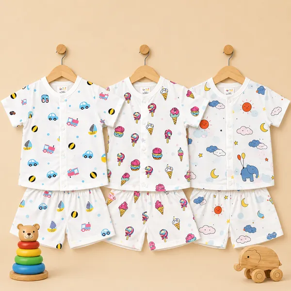 Muslin_Cotton_Jabla_With_Short_|_Track_Wheels_+_Ice_Cream_+_Ele-baby
