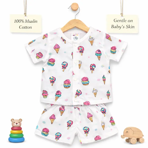 Muslin_Cotton_Jabla_With_Short_-_Ice_Cream_+_Ele-baby