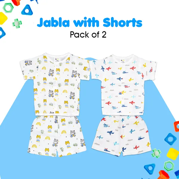 Muslin_Cotton_Jabla_With_Short_-_Sunshine_+_Chopper_&_Plane