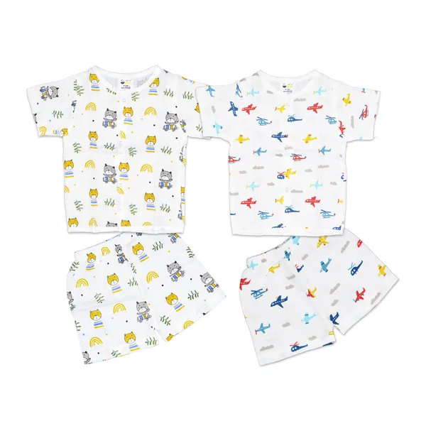 Muslin_Cotton_Jabla_With_Short_-_Sunshine_+_Chopper_&_Plane