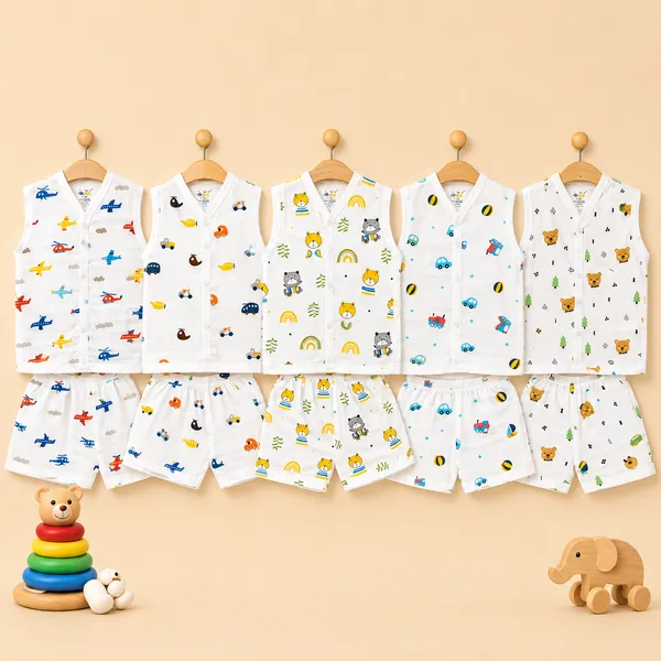 Muslin_Cotton_Jabla_With_Short_|_Assorted