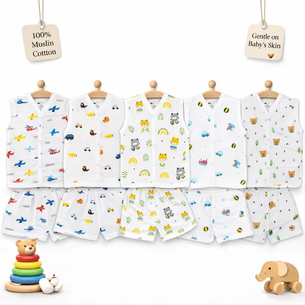 Muslin_Cotton_Jabla_With_Short_|_Assorted
