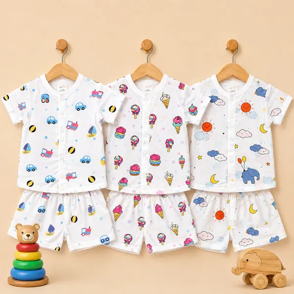 Muslin_Cotton_Jabla_With_Short_|_Track_Wheels_+_Ice_Cream_+_Ele-baby