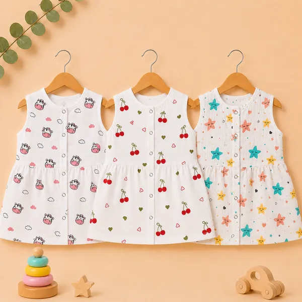 Muslin_Cotton_Open_Frock_-_Pinky_Moo_+_Cherry_+_Stars