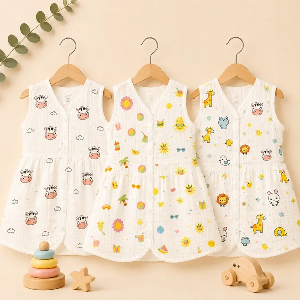 Muslin_Cotton_Chest_Cut_Frock_-_Pinky_Moo_+_Beach_Day_+_Zoo_Creatures