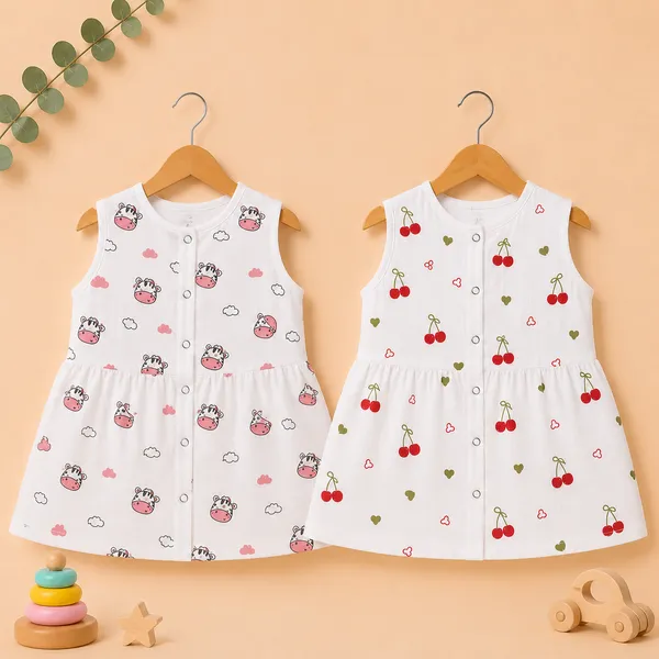 Muslin_Cotton_Open_Frock_-_Pinky_Moo_+_Cherry