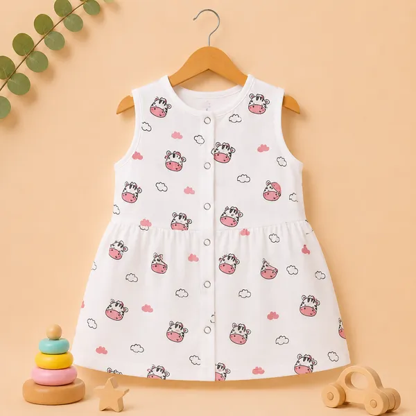 Muslin_Cotton_Open_Frock_-_Pinky_Moo_+_Cherry