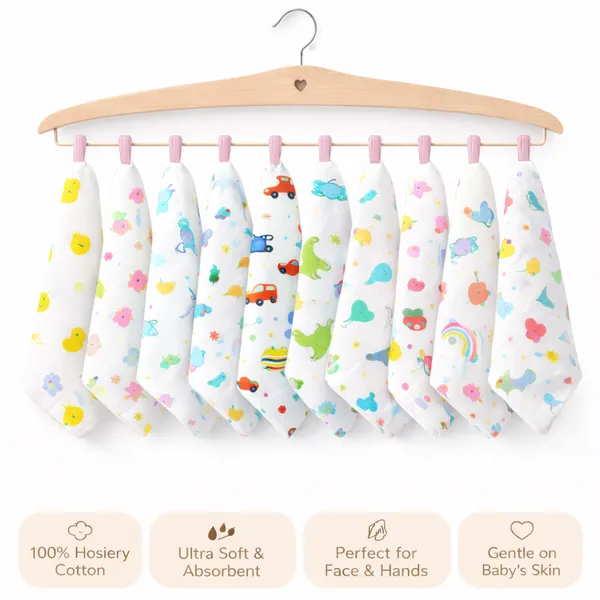 White_Hosiery_Cotton_Premium_Baby_Washcloth_|_Pack_of_10_|_Print_may_vary