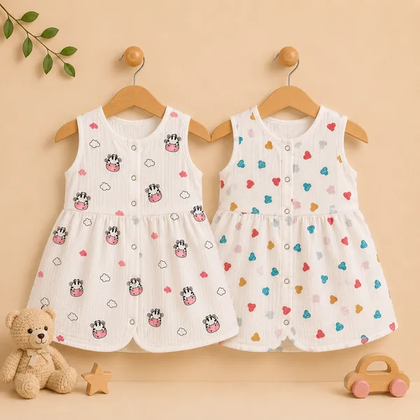Muslin_Cotton_Open_Frock_-_Pinky_Moo_+_Hearts