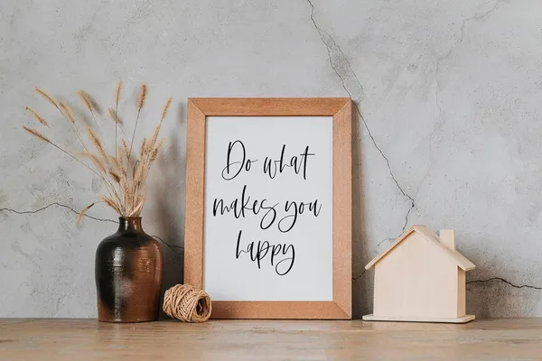 "Do_What_Makes_You_Happy_Motivational_Quote_Frame_â€“_8x6_Inch_Oak_Wood_Finish_|_Inspirational_Wall_&_Desk_Decor_for_Home_&_Office