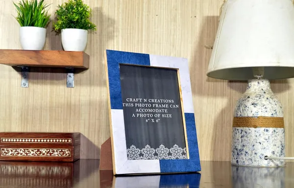 Resin_Crafted_Wall_Cum_Desk_Photo_Frame_of_Size_8"_x_6"_for_desk,_Shelves,_Wall_decoration_with_attractive_Designs