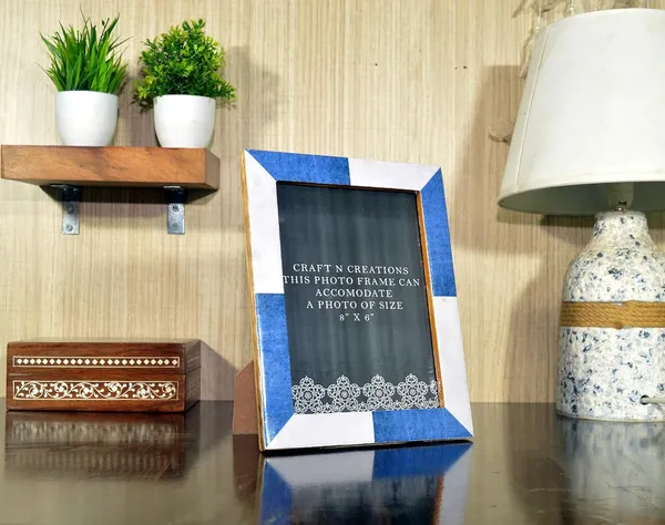 Resin_Crafted_Wall_Cum_Desk_Photo_Frame_of_Size_8"_x_6"_for_desk,_Shelves,_Wall_decoration_with_attractive_Designs