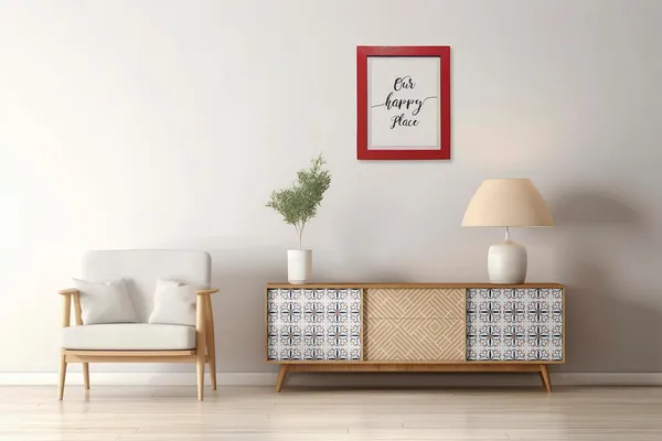 CRAFT_N_CREATIONS_"Our_Happy_Place_Wall_Poster_Size_10_x_8_(Red)