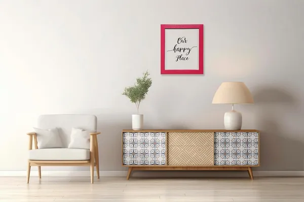CRAFT_N_CREATIONS_"Our_Happy_Place_Wall_Poster_Size_10_x_8_(Pink)