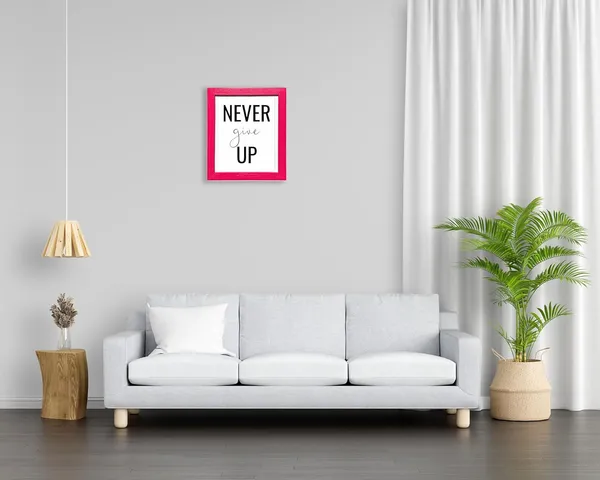 CRAFT_N_CREATIONS_Motivational_&_Inspirational_Quote_Framed_in_10"_x_8"_Frame_(Pink)