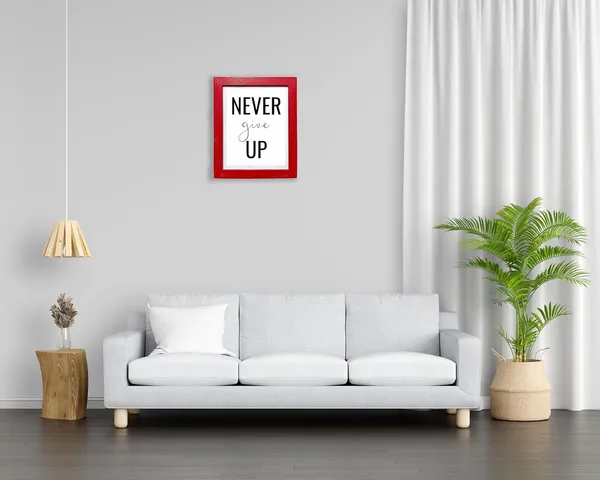 CRAFT_N_CREATIONS_"Never_Give_Up_Motivational_&_Inspirational_framed_Quote_in_Oak_Wood_of_Size_8"_x_6"_in_Six_Colours_(Red)_-_Pack_of_2