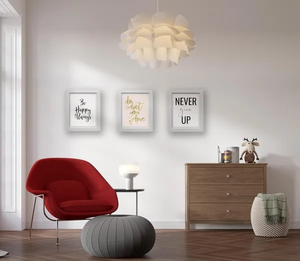 CRAFT_N_CREATIONS_Inspirational_Wall_Art_Set,_25.4_x_20.3_cm,_Oak_Wood_Frame,_Set_of_3-Piece_Motivational_Quotes_(White)
