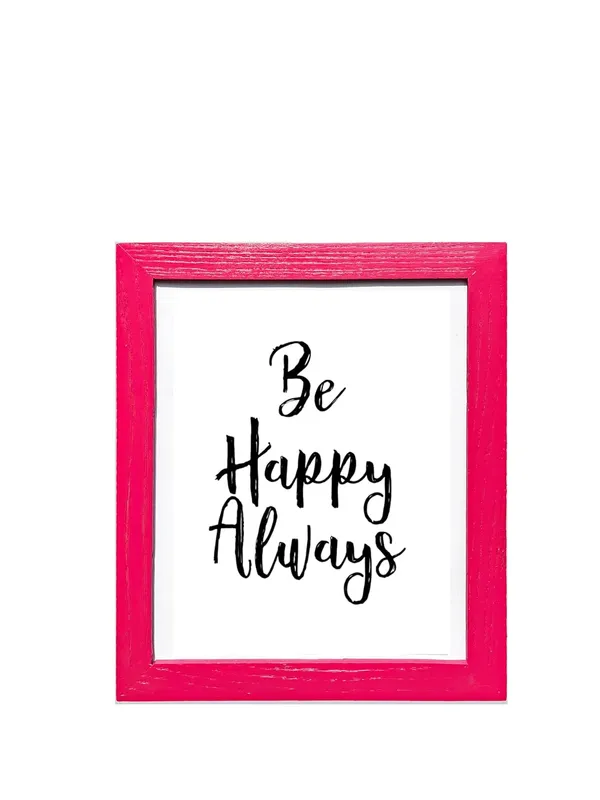 CRAFT_N_CREATIONS_Inspirational_Wall_Art_Set,_25.4_x_20.3_cm,_Oak_Wood_Frame,_Set_of_3-Piece_Motivational_Quotes_(Pink)