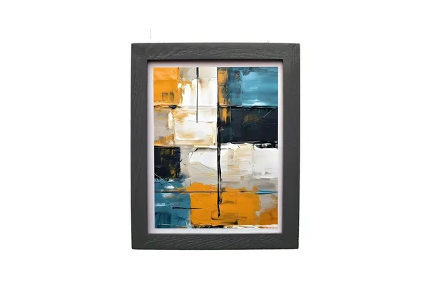 Craft_N_Creations_Urban_Contrasts_Abstract_Wall_Art_Painting,_20_x_25_cm,_(Black)