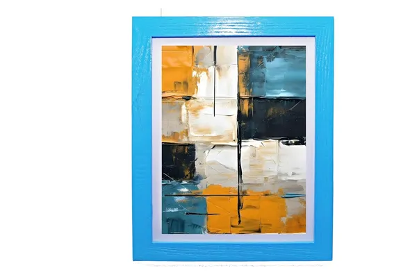 Craft_N_Creations_Urban_Contrasts_Abstract_Wall_Art_Painting,_20_x_25_cm,_(Blue)