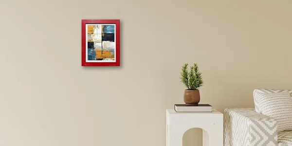 Craft_N_Creations_Urban_Contrasts_Abstract_Wall_Art_Painting,_20_x_25_cm,_(Red)