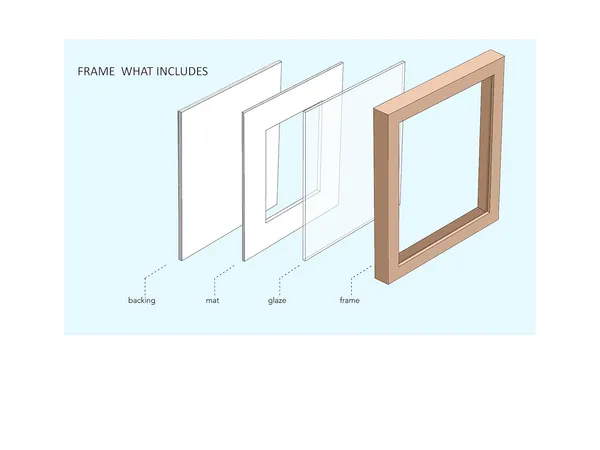 CRAFT_N_CREATIONS_Abstract_Wall_Art_Set,_Oak_Frame,_Nature-Inspired_Green_Collection,_3-Piece_Modern_Home_Decor_(Sky_Blue,_11.5"_x_9",_Framed)