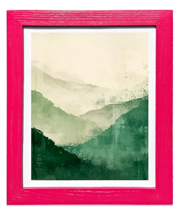CRAFT_N_CREATIONS_Modern_Abstract_Art_Print_Blur_Of_the_Beyond_Wall_Decor_Set_of_3_(Pink,_11.5"_x_9",_Framed)