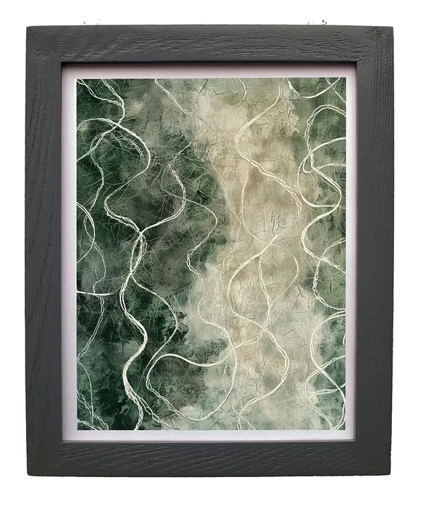 CRAFT_N_CREATIONS_Modern_Abstract_Wall_Art_Print_Set_EarthFlow_Abstracts,_Contemporary_Home_Decor_Set_of_3_(Black,_11.5"_x_9",_Framed)