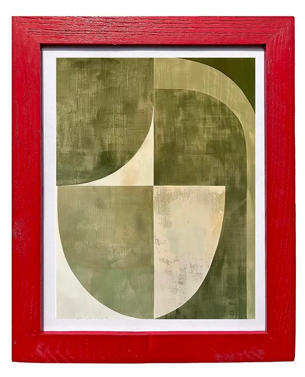 Craft_N_Creations_Abstract_Earth_Flow_Wall_Art_Paintings,_Modern_Geometric_Design,_Set_of_3_(10"_x_8")_(Red)
